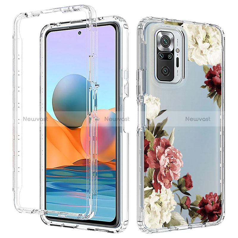 Ultra-thin Transparent Gel Soft Matte Finish Front and Back Case 360 Degrees Cover for Xiaomi Redmi Note 10 Pro 4G