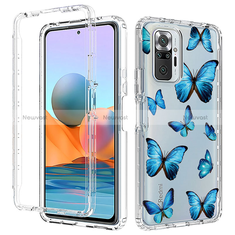 Ultra-thin Transparent Gel Soft Matte Finish Front and Back Case 360 Degrees Cover for Xiaomi Redmi Note 10 Pro 4G