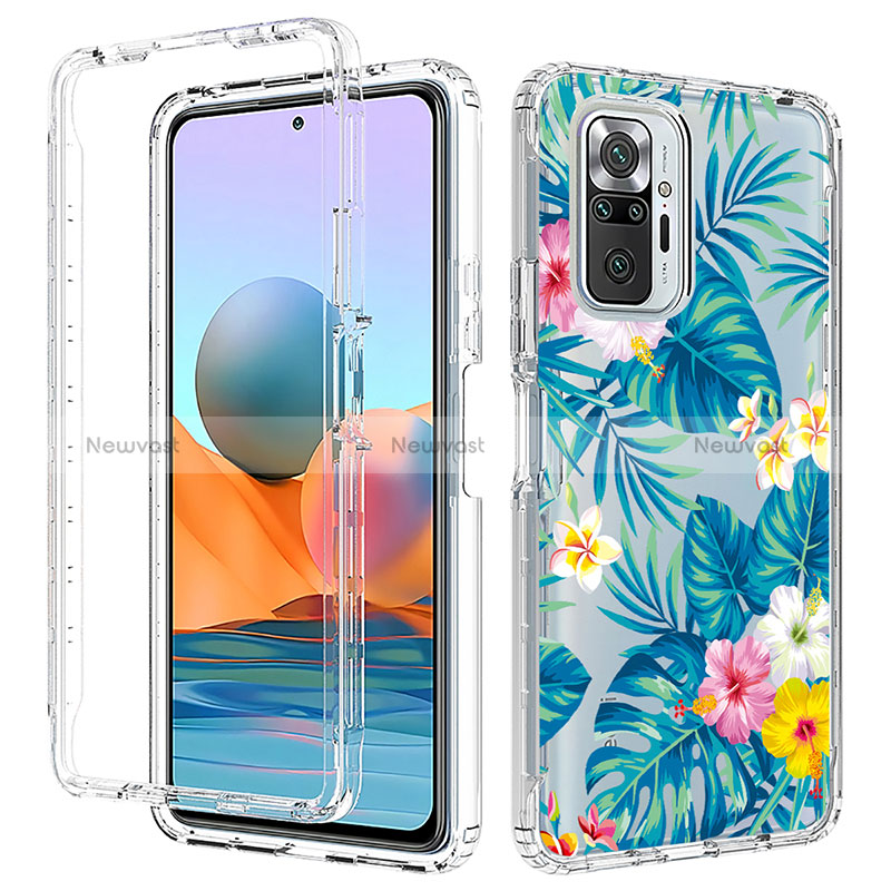 Ultra-thin Transparent Gel Soft Matte Finish Front and Back Case 360 Degrees Cover for Xiaomi Redmi Note 10 Pro 4G