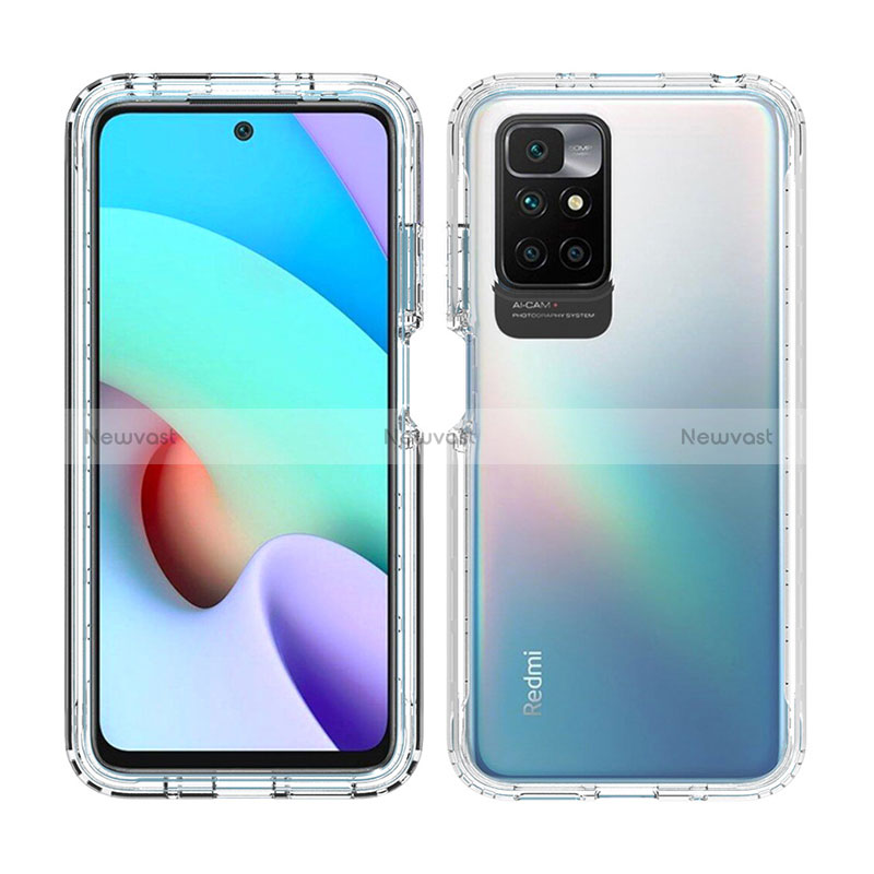 Ultra-thin Transparent Gel Soft Matte Finish Front and Back Case 360 Degrees Cover for Xiaomi Redmi Note 11 4G (2021) Clear