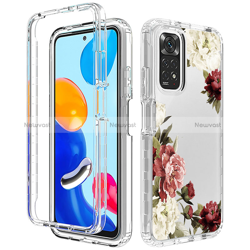 Ultra-thin Transparent Gel Soft Matte Finish Front and Back Case 360 Degrees Cover for Xiaomi Redmi Note 11S 4G