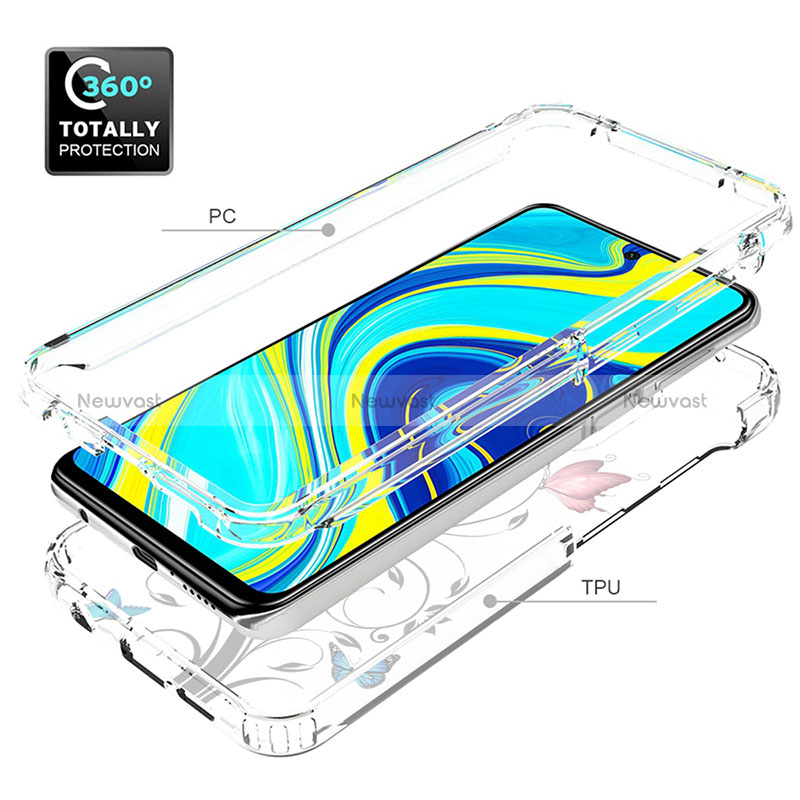 Ultra-thin Transparent Gel Soft Matte Finish Front and Back Case 360 Degrees Cover for Xiaomi Redmi Note 9 Pro Max