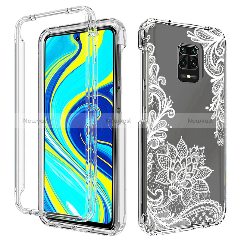 Ultra-thin Transparent Gel Soft Matte Finish Front and Back Case 360 Degrees Cover for Xiaomi Redmi Note 9 Pro Max