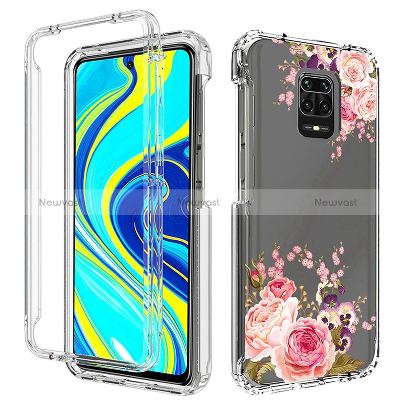 Ultra-thin Transparent Gel Soft Matte Finish Front and Back Case 360 Degrees Cover for Xiaomi Redmi Note 9S