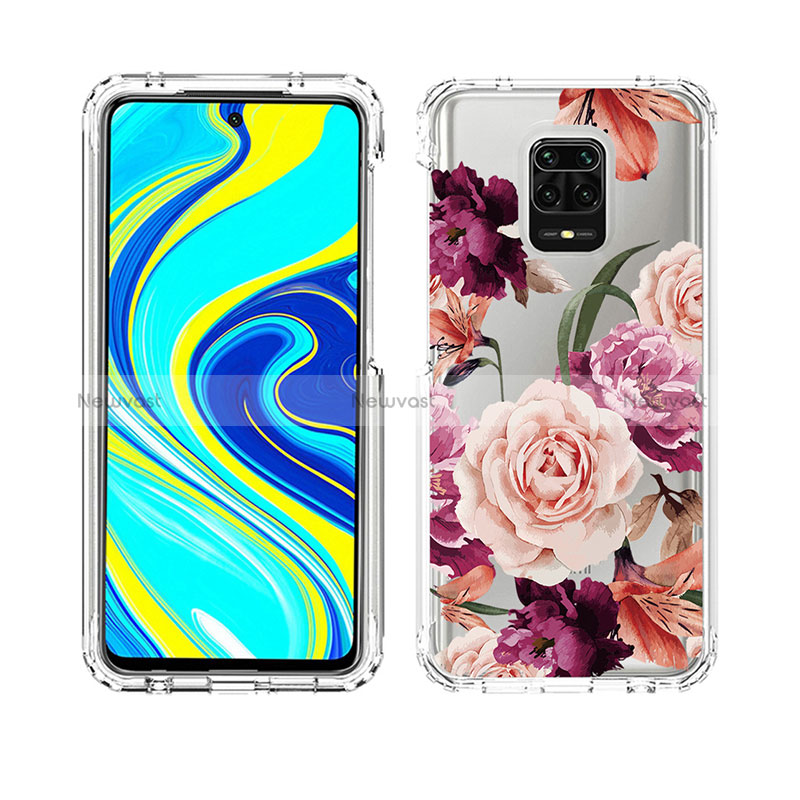 Ultra-thin Transparent Gel Soft Matte Finish Front and Back Case 360 Degrees Cover for Xiaomi Redmi Note 9S