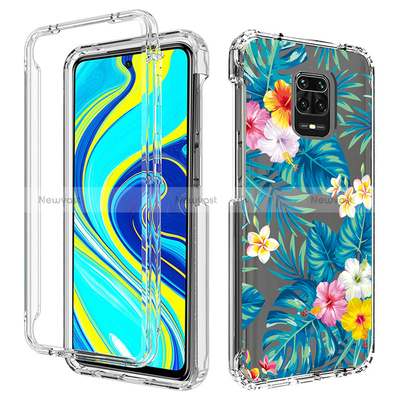 Ultra-thin Transparent Gel Soft Matte Finish Front and Back Case 360 Degrees Cover for Xiaomi Redmi Note 9S