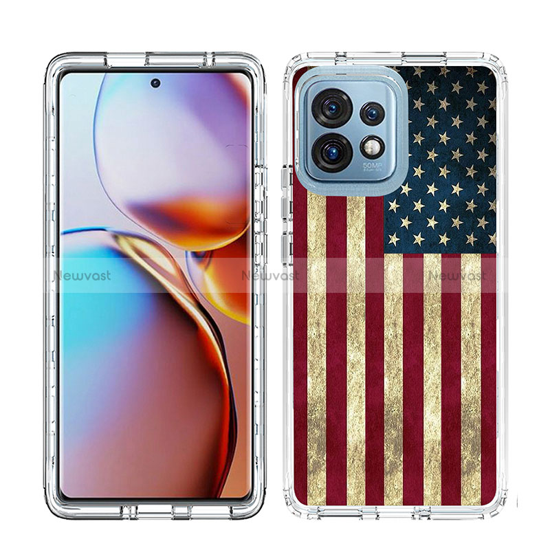 Ultra-thin Transparent Gel Soft Matte Finish Front and Back Case 360 Degrees Cover JX1 for Motorola Moto Edge 40 Pro 5G Mixed