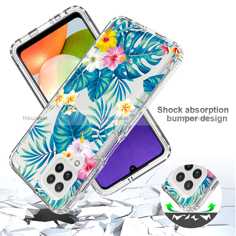 Ultra-thin Transparent Gel Soft Matte Finish Front and Back Case 360 Degrees Cover JX1 for Samsung Galaxy A22 4G