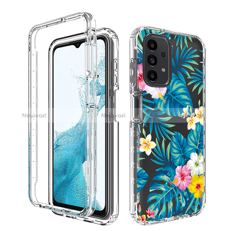 Ultra-thin Transparent Gel Soft Matte Finish Front and Back Case 360 Degrees Cover JX1 for Samsung Galaxy A23 4G