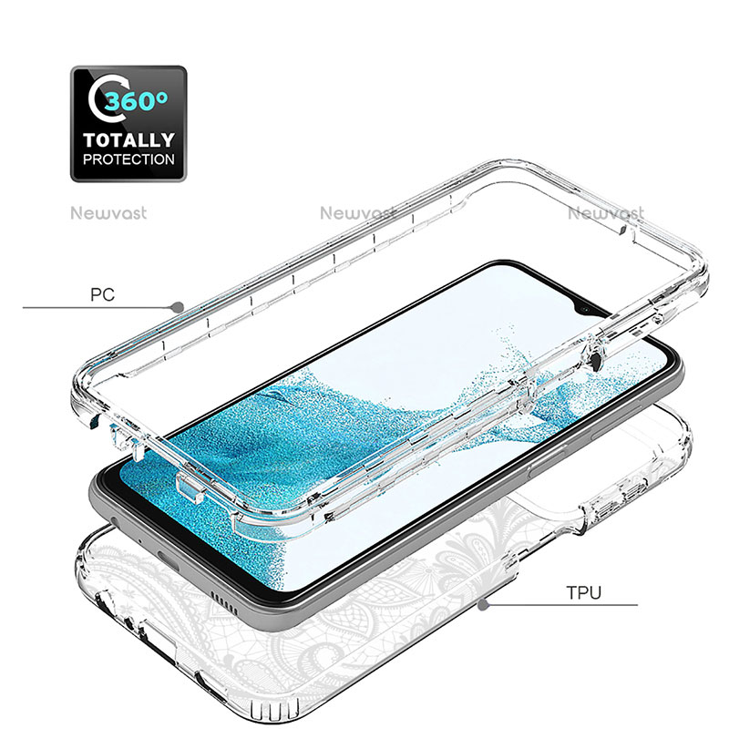 Ultra-thin Transparent Gel Soft Matte Finish Front and Back Case 360 Degrees Cover JX1 for Samsung Galaxy A23 5G