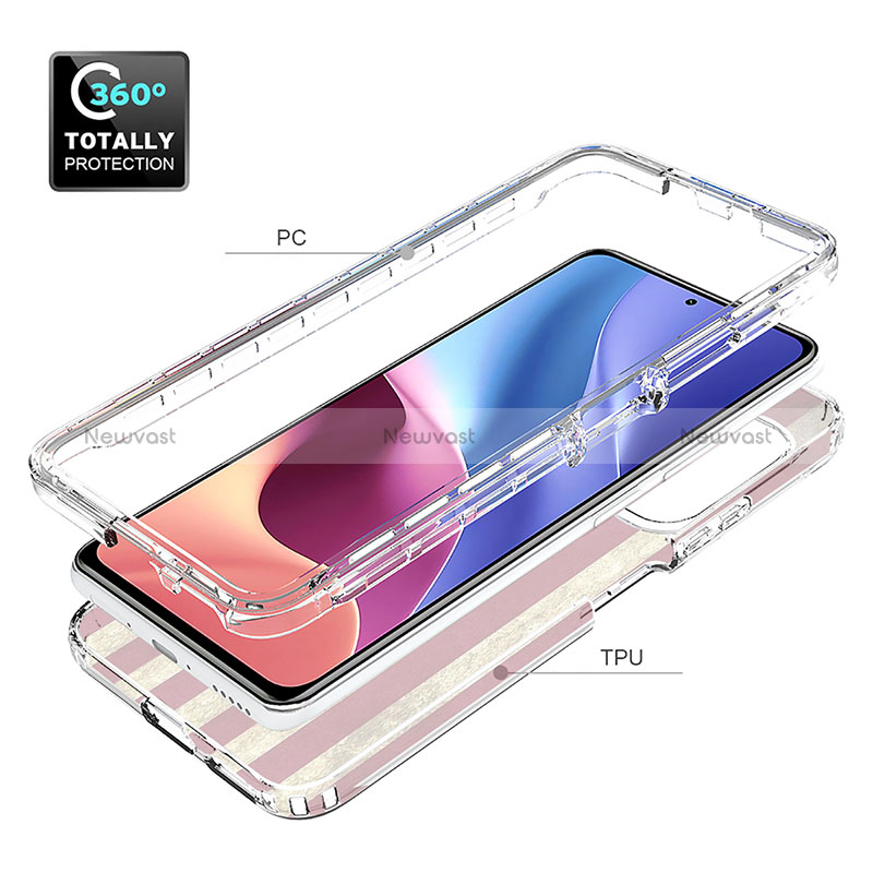 Ultra-thin Transparent Gel Soft Matte Finish Front and Back Case 360 Degrees Cover JX1 for Xiaomi Redmi K40 5G