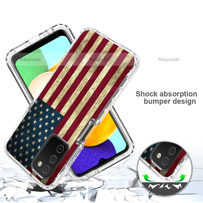 Ultra-thin Transparent Gel Soft Matte Finish Front and Back Case 360 Degrees Cover JX3 for Samsung Galaxy A02s