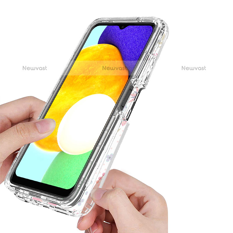 Ultra-thin Transparent Gel Soft Matte Finish Front and Back Case 360 Degrees Cover JX3 for Samsung Galaxy A02s