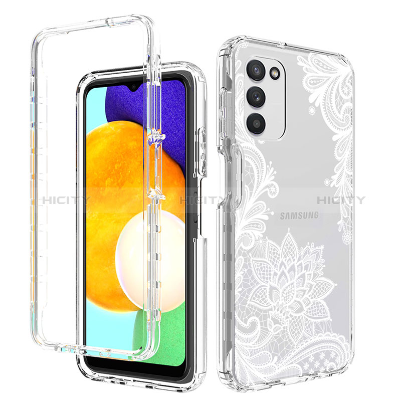 Ultra-thin Transparent Gel Soft Matte Finish Front and Back Case 360 Degrees Cover JX3 for Samsung Galaxy A03s