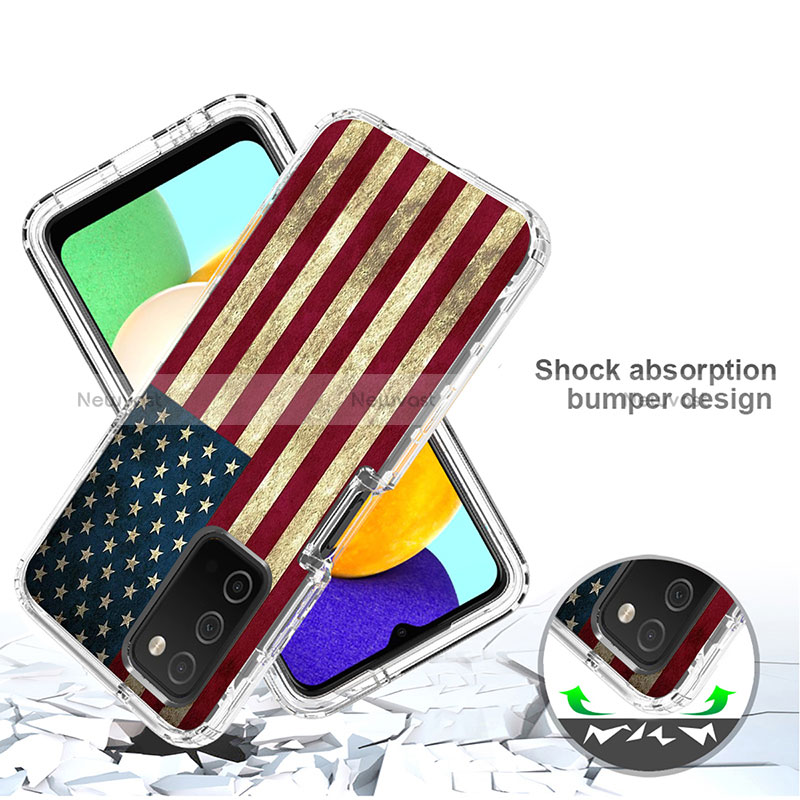 Ultra-thin Transparent Gel Soft Matte Finish Front and Back Case 360 Degrees Cover JX3 for Samsung Galaxy F02S SM-E025F