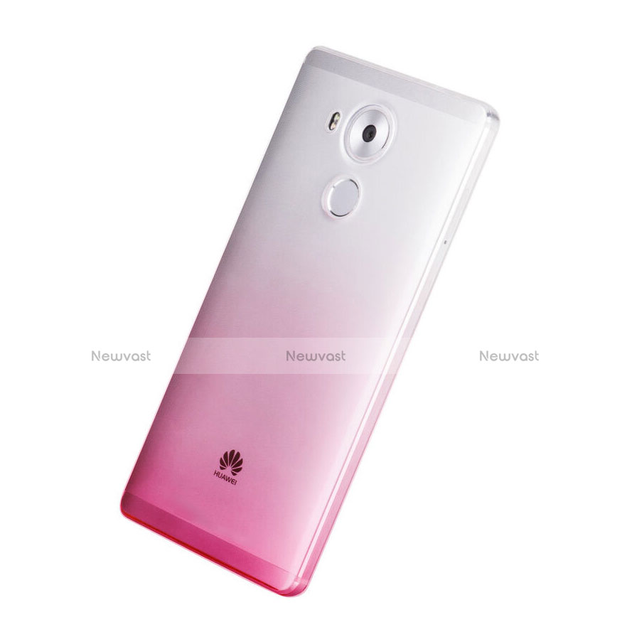 Ultra-thin Transparent Gradient Soft Cover for Huawei Mate 8 Pink