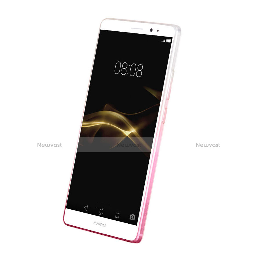 Ultra-thin Transparent Gradient Soft Cover for Huawei Mate 8 Pink