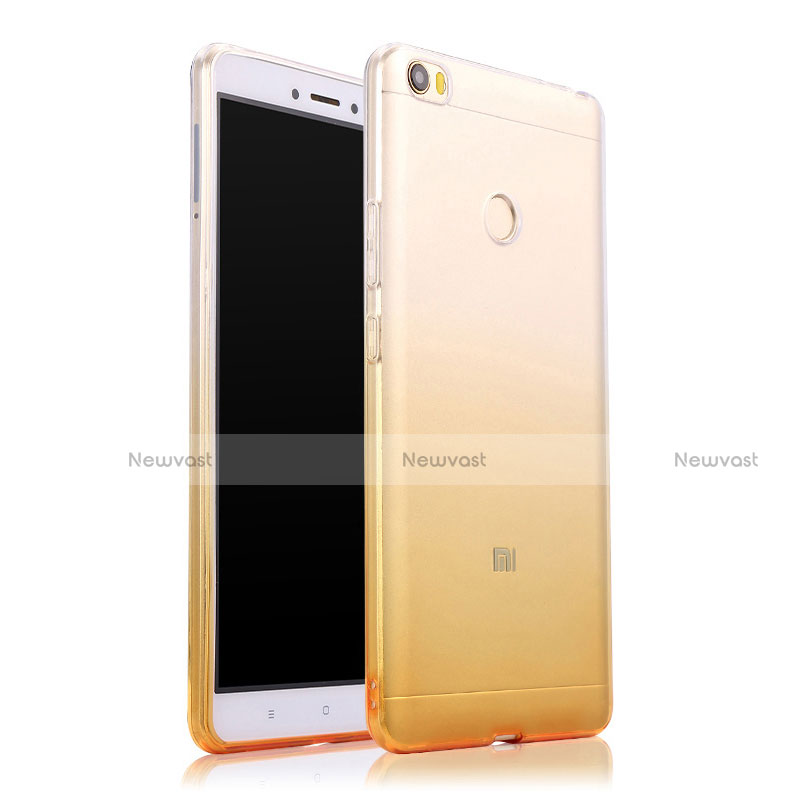 Ultra-thin Transparent Gradient Soft Cover for Xiaomi Mi Max Yellow