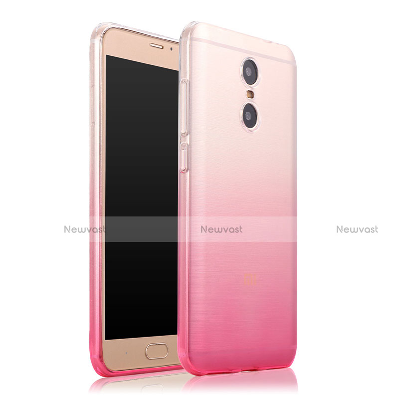 Ultra-thin Transparent Gradient Soft Cover for Xiaomi Redmi Pro Pink