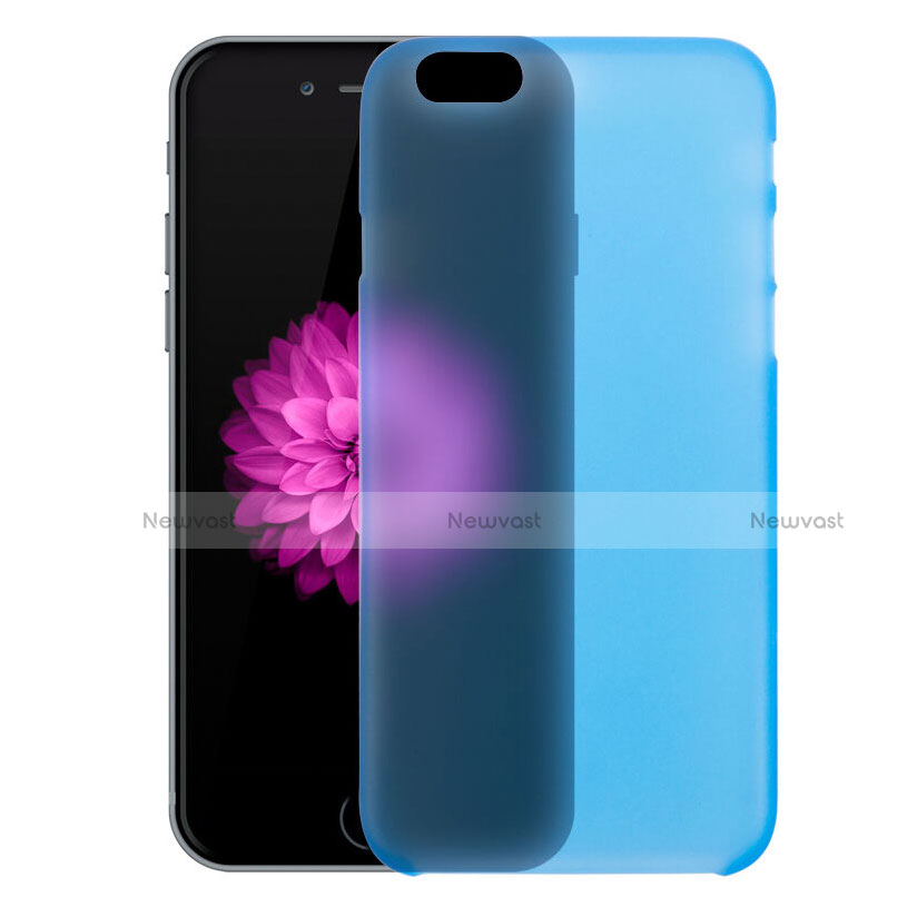 Ultra-thin Transparent Matte Finish Case for Apple iPhone 6 Blue