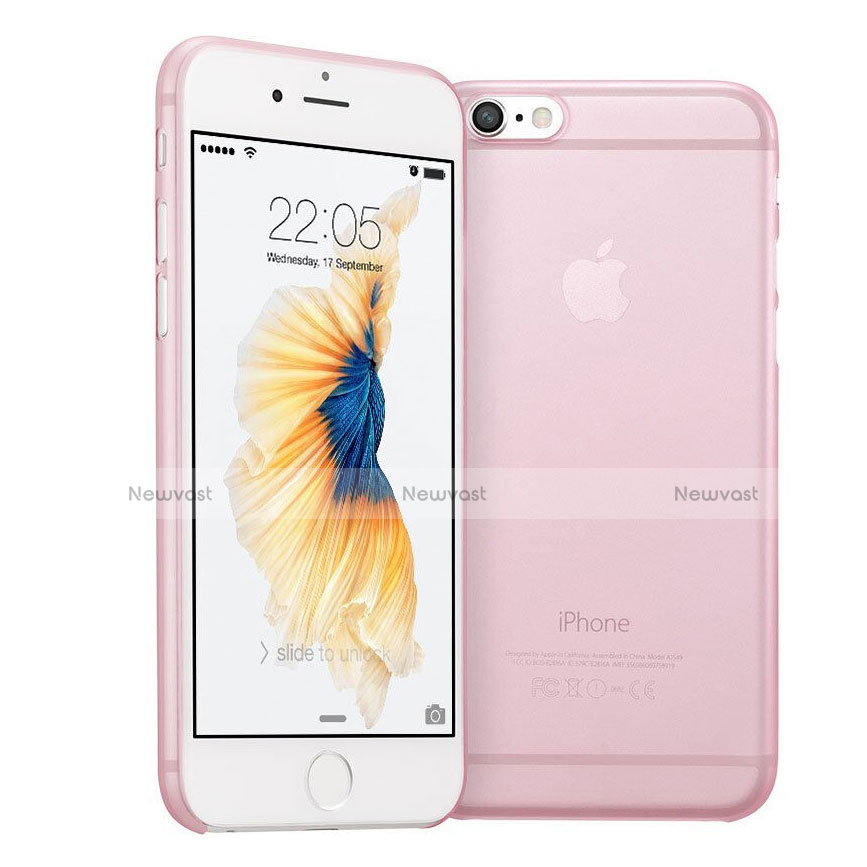 Ultra-thin Transparent Matte Finish Case for Apple iPhone 6 Pink