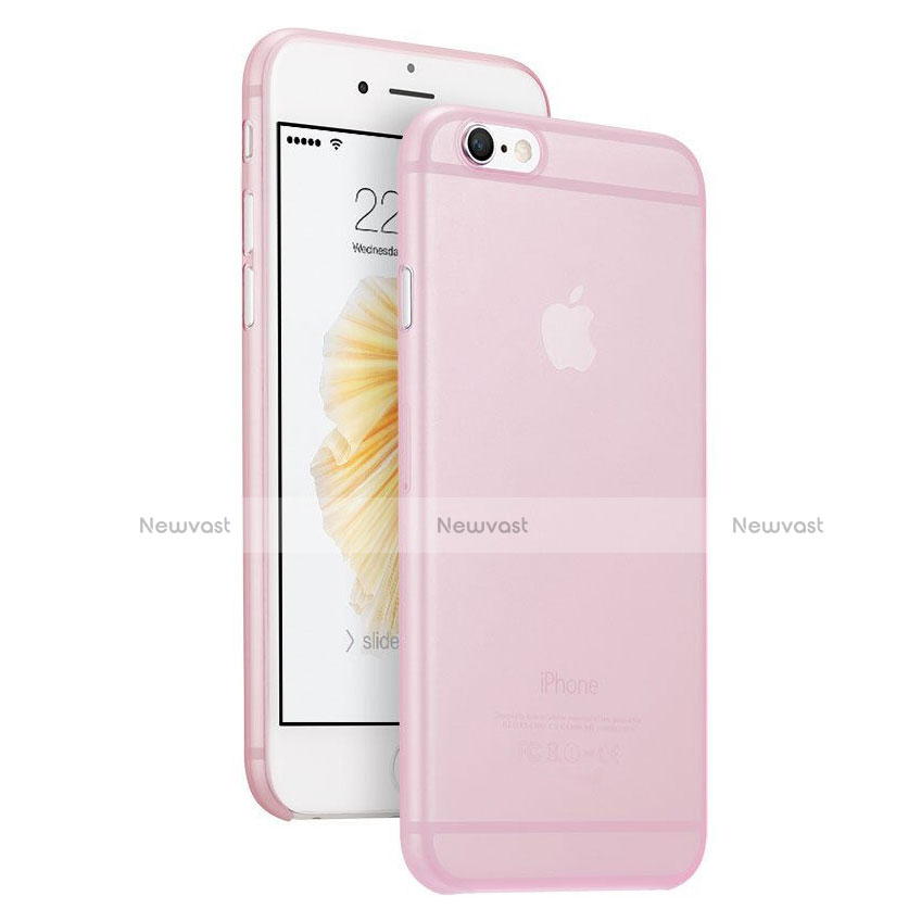 Ultra-thin Transparent Matte Finish Case for Apple iPhone 6 Pink