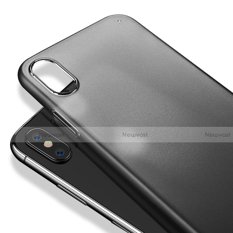 Ultra-thin Transparent Matte Finish Case for Apple iPhone Xs Black