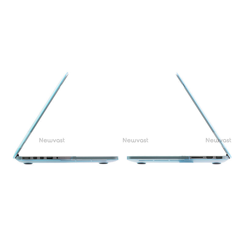 Ultra-thin Transparent Matte Finish Case for Apple MacBook Air 13 inch Blue