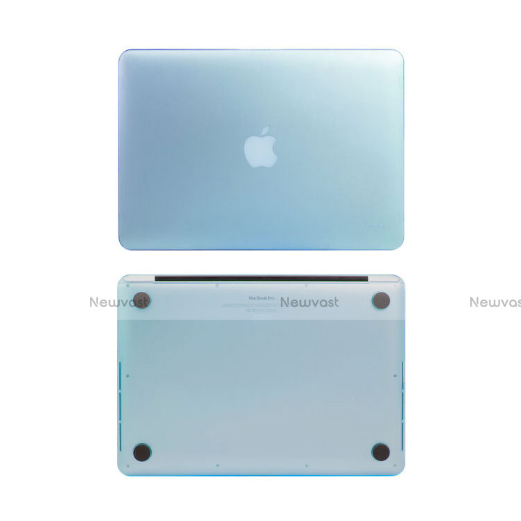 Ultra-thin Transparent Matte Finish Case for Apple MacBook Pro 13 inch Blue