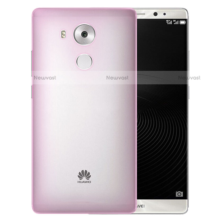 Ultra-thin Transparent Matte Finish Case for Huawei Mate 8 Pink