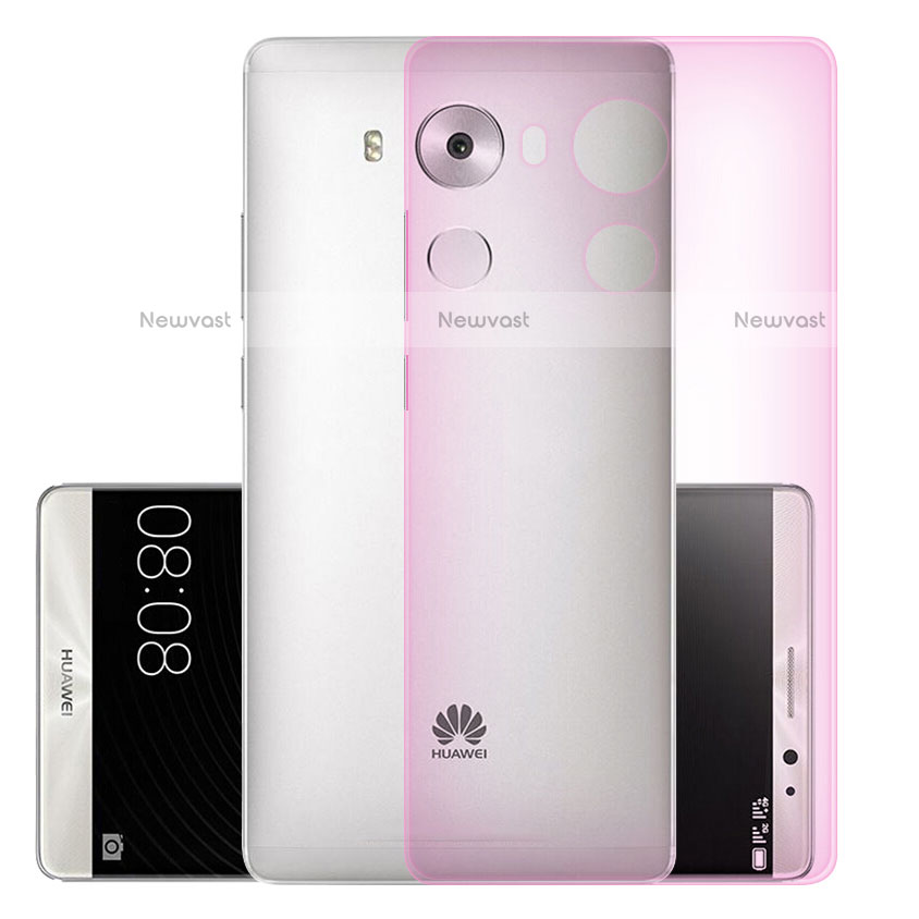 Ultra-thin Transparent Matte Finish Case for Huawei Mate 8 Pink