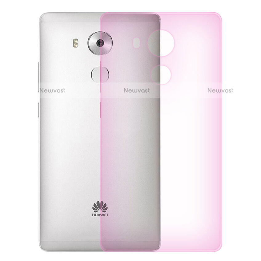 Ultra-thin Transparent Matte Finish Case for Huawei Mate 8 Pink