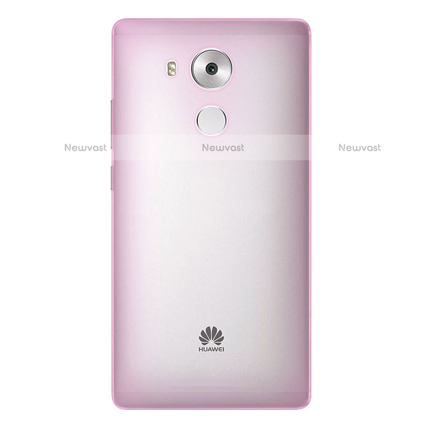 Ultra-thin Transparent Matte Finish Case for Huawei Mate 8 Pink