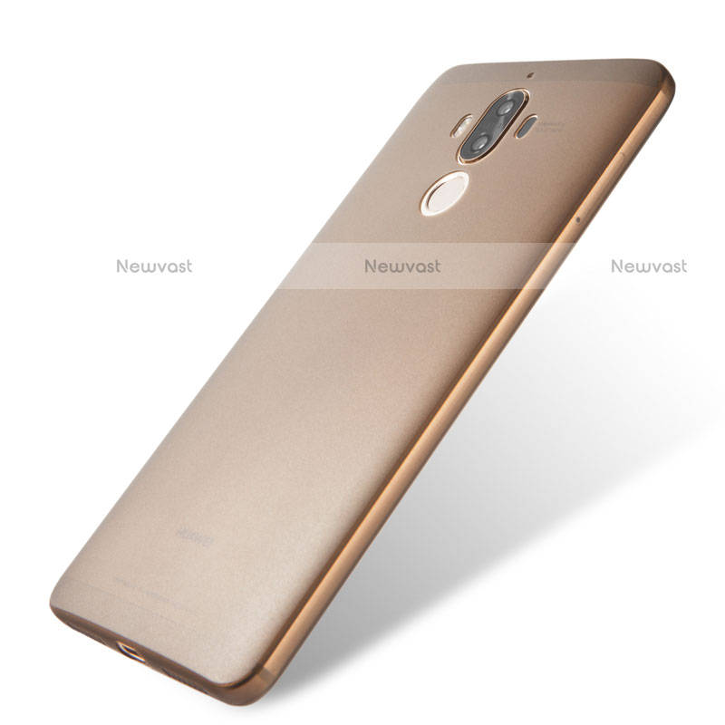 Ultra-thin Transparent Matte Finish Case for Huawei Mate 9 Brown