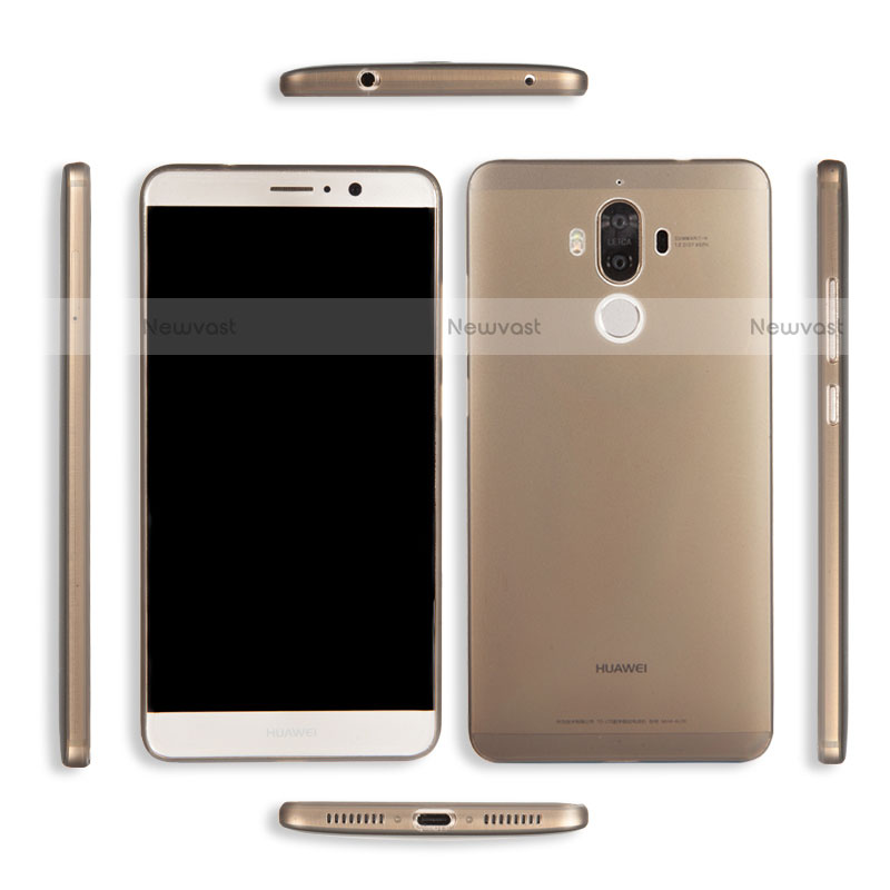 Ultra-thin Transparent Matte Finish Case for Huawei Mate 9 Brown