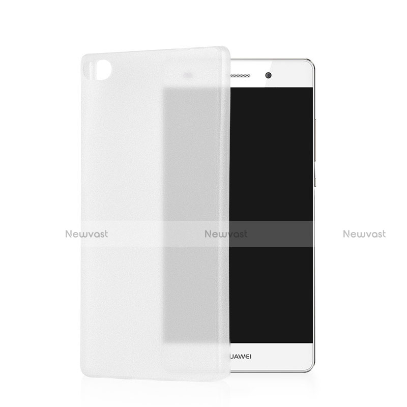 Ultra-thin Transparent Matte Finish Case for Huawei P8 White