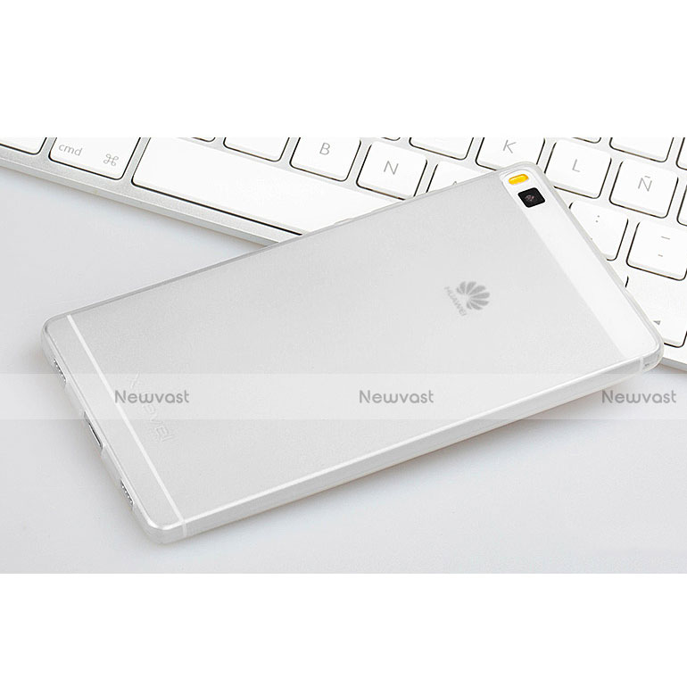 Ultra-thin Transparent Matte Finish Case for Huawei P8 White