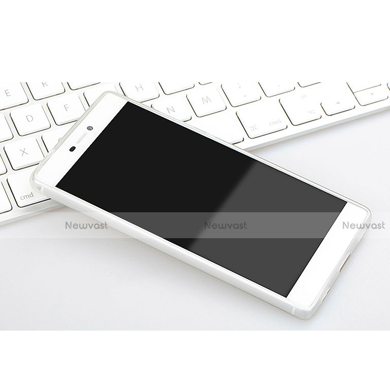 Ultra-thin Transparent Matte Finish Case for Huawei P8 White