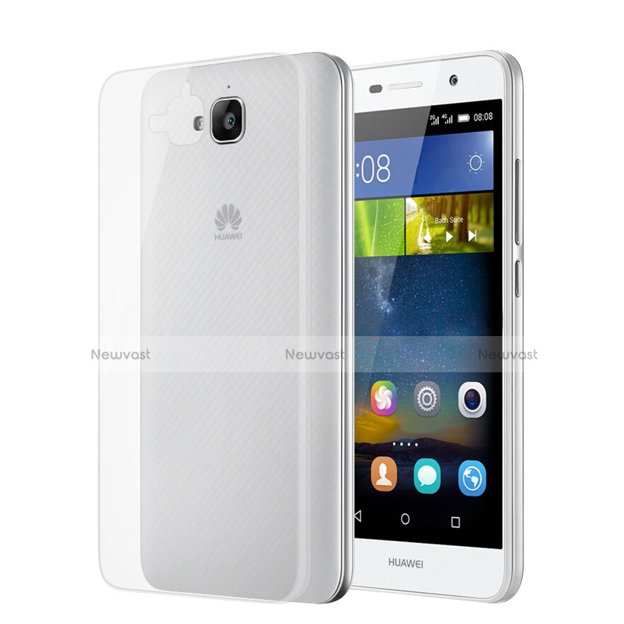 Ultra-thin Transparent Matte Finish Case for Huawei Y6 Pro Clear