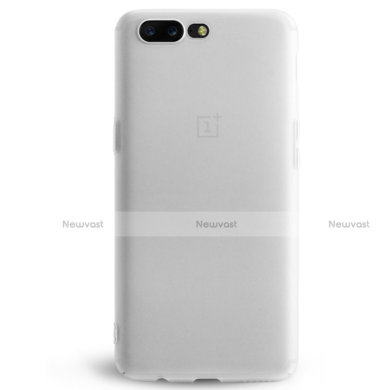 Ultra-thin Transparent Matte Finish Case for OnePlus 5 White