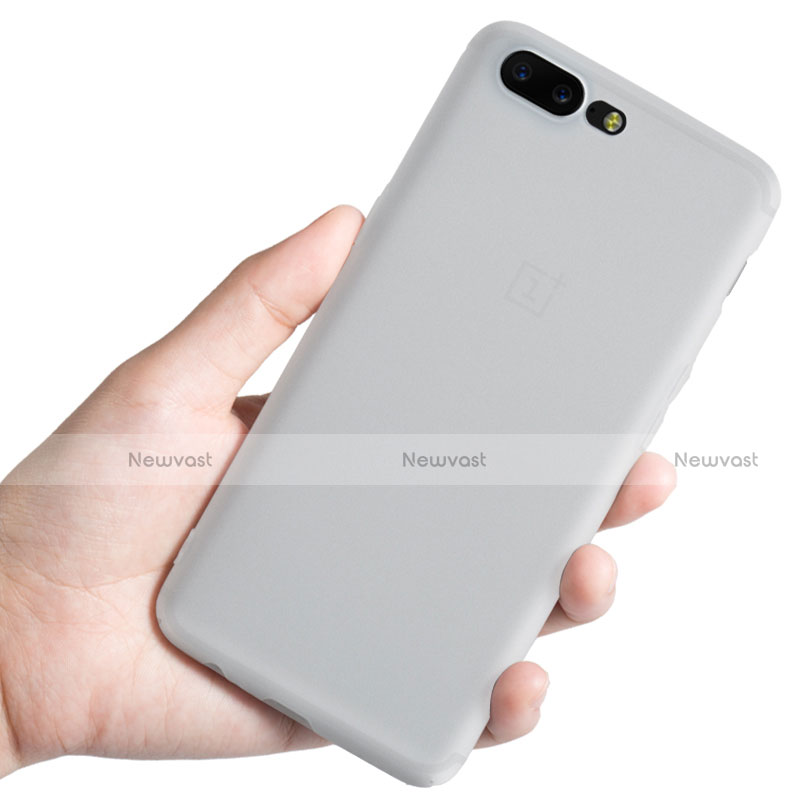 Ultra-thin Transparent Matte Finish Case for OnePlus 5 White