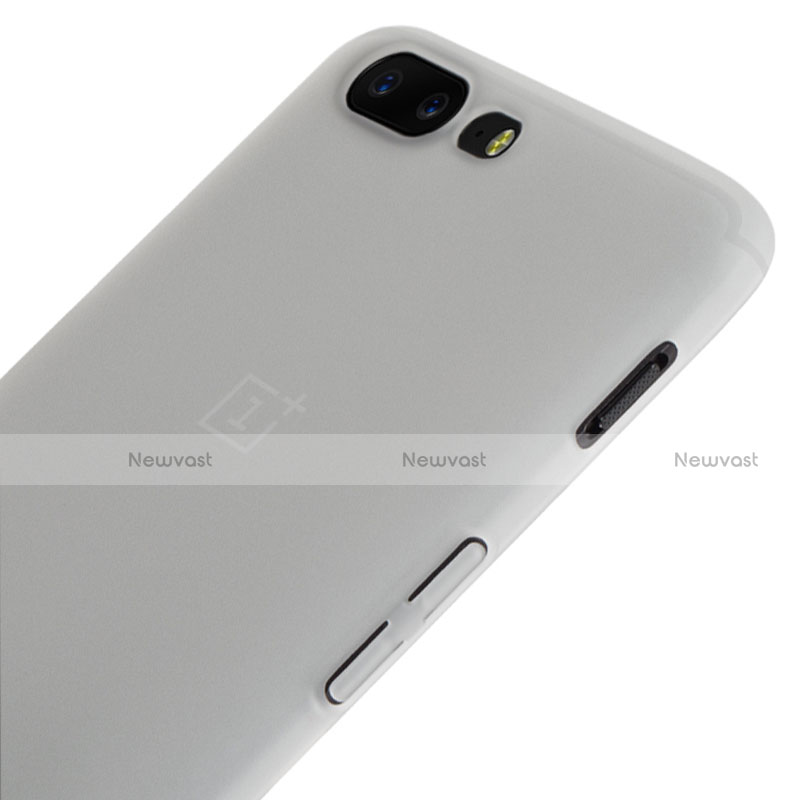 Ultra-thin Transparent Matte Finish Case for OnePlus 5 White