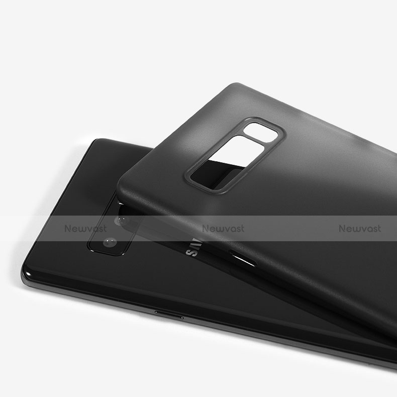 Ultra-thin Transparent Matte Finish Case for Samsung Galaxy Note 8 Black