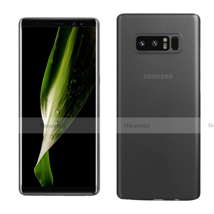 Ultra-thin Transparent Matte Finish Case for Samsung Galaxy Note 8 Black