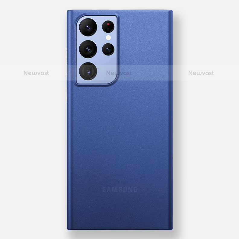 Ultra-thin Transparent Matte Finish Case H02 for Samsung Galaxy S22 Ultra 5G Blue