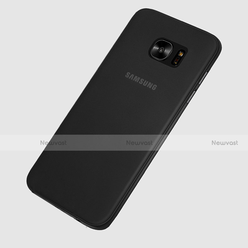 Ultra-thin Transparent Matte Finish Case T01 for Samsung Galaxy S7 Edge G935F Black