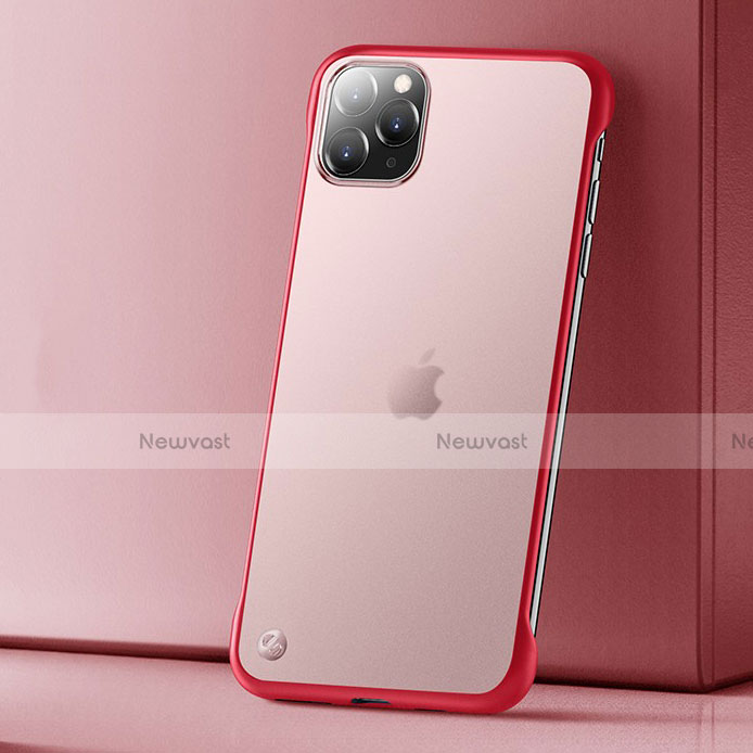 Ultra-thin Transparent Matte Finish Case U01 for Apple iPhone 11 Pro Max Red