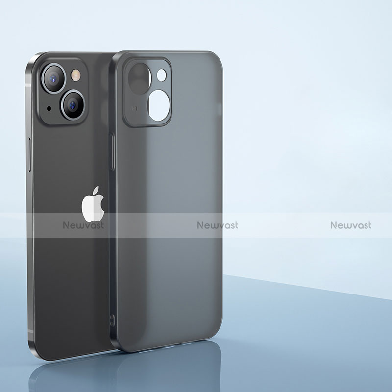 Ultra-thin Transparent Matte Finish Case U01 for Apple iPhone 14 Gray