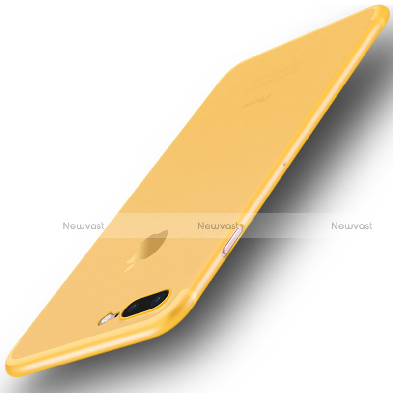 Ultra-thin Transparent Matte Finish Case U01 for Apple iPhone 7 Plus Yellow