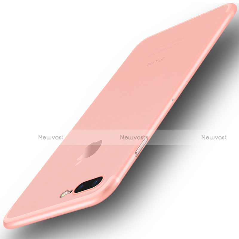 Ultra-thin Transparent Matte Finish Case U01 for Apple iPhone 8 Plus Pink